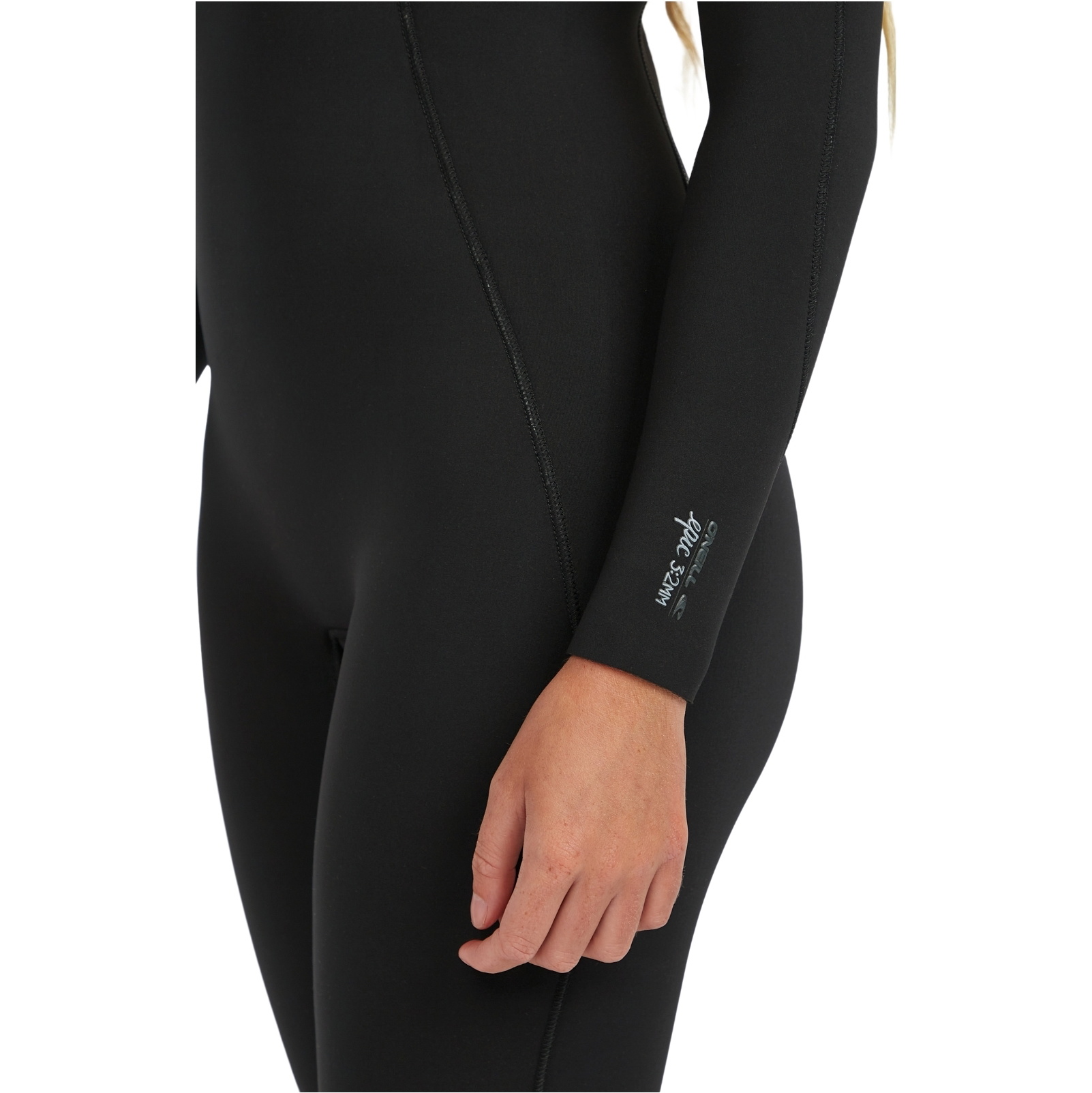 2026 O'Neill Dames Epic 3/2mm Borst Ritssluiting Wetsuit 5650 - Black / Black